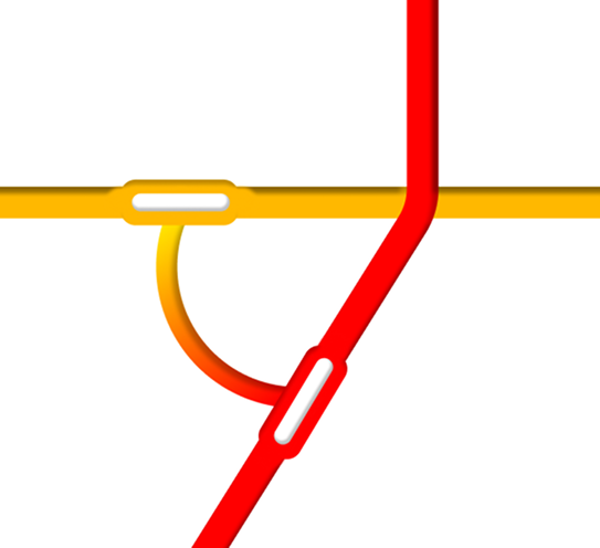 Aligned lines to a consistent angle system